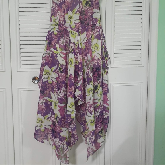 COPY - Victoria Secret Swim Floral Asymmetrical Coverup Dress flutter straps sz… - Picture 12 of 16